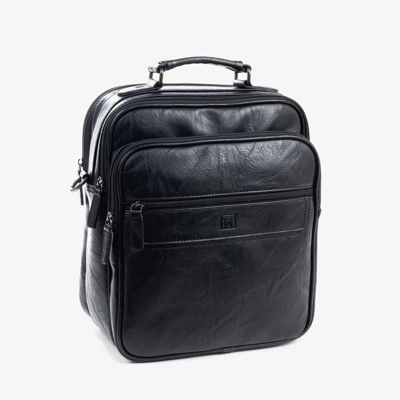 Bolso Bandolera Grande para Hombre Matties color Negro