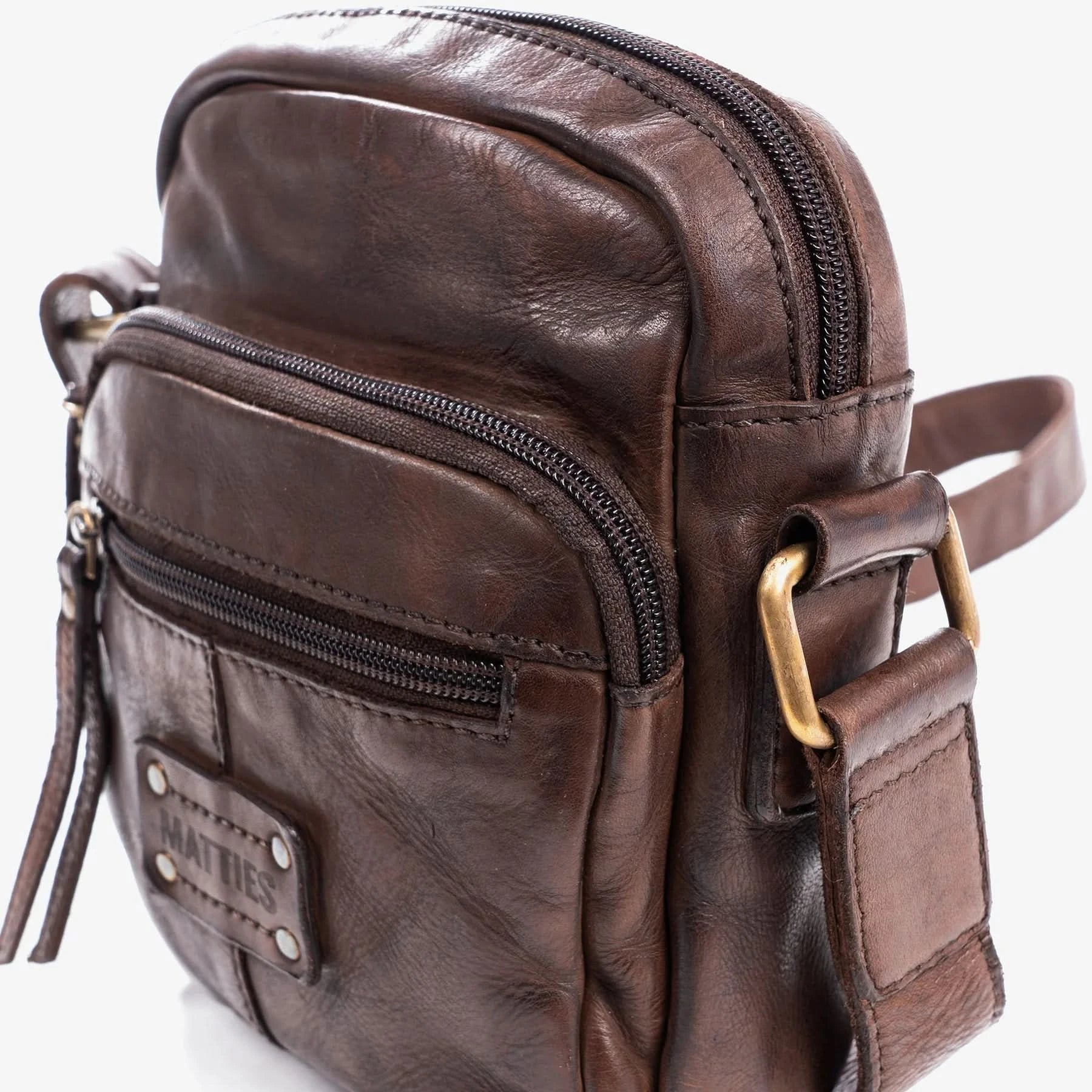 Bolso Hombre piel (16x19 cm) Matties Antic Marrón - Imagen 3