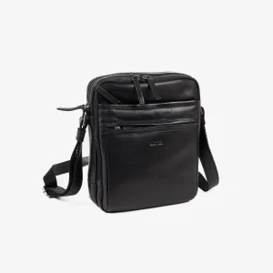 Bolso Hombre piel (19x24 cm) Matties Cow Silky Negro