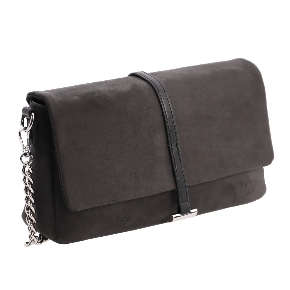 Bandolera solapa Don Algodón suede Negro - Imagen 3